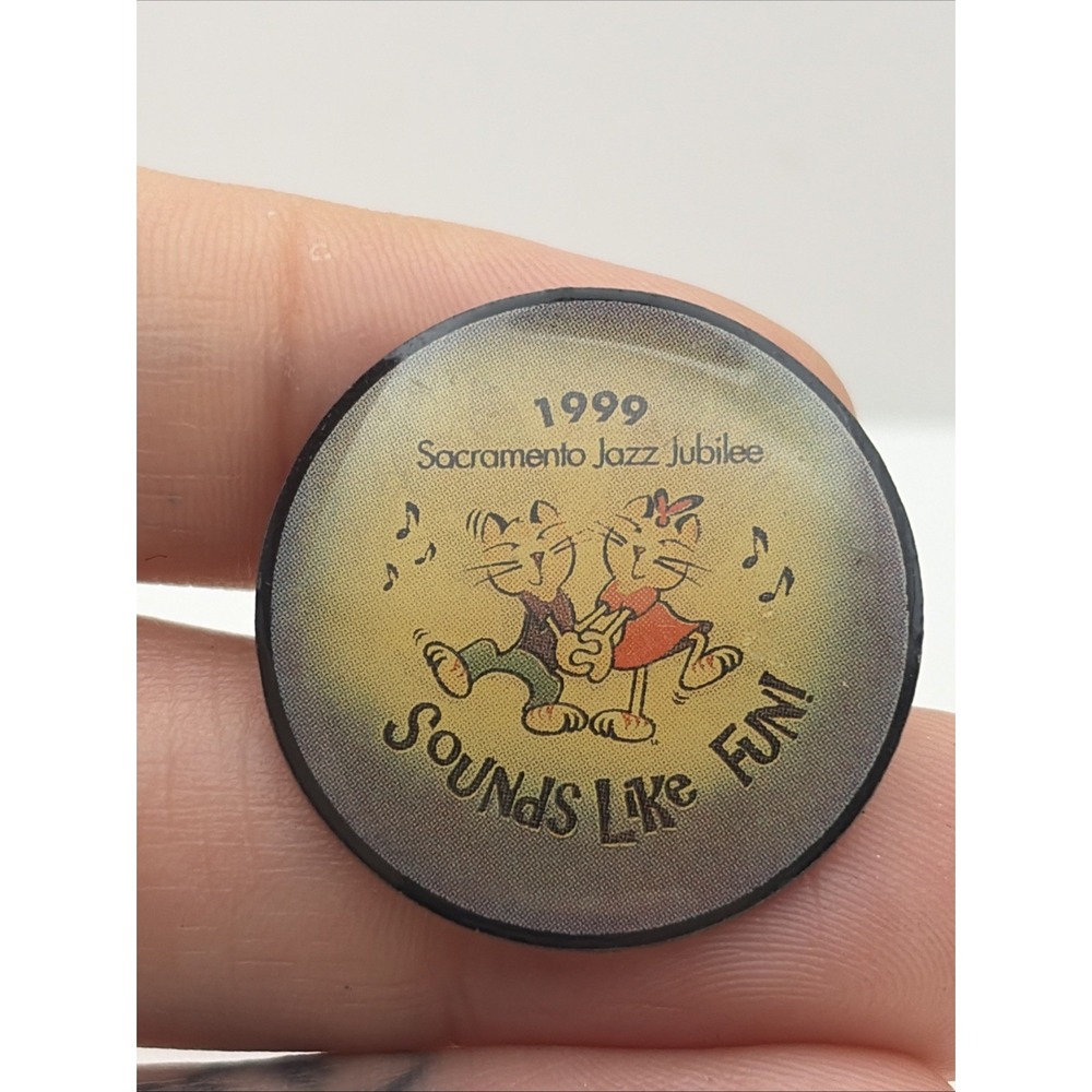 1999 USPS Jazz Jubilee Sacramento California Sounds Like Fun! Lapel Hat Pin